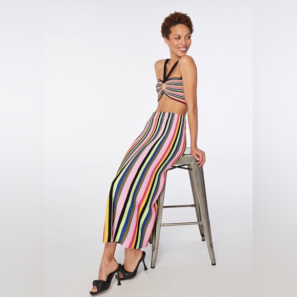 AMUR Annika Knit Set in Vibrant Colorful Stripe - Picture 6 of 16